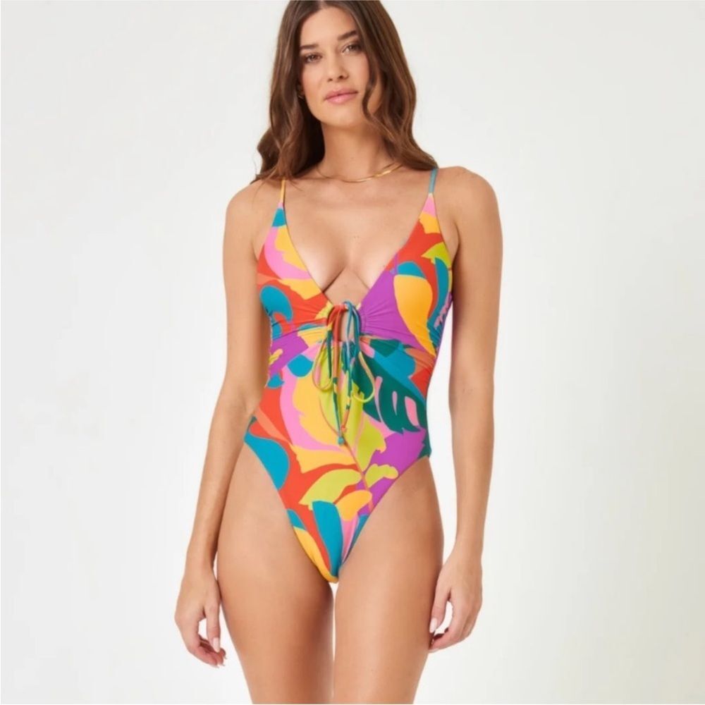L*SPACE Piper Classic Keyhole One-Piece Swimsuit Size XS
